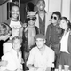 Magic Johnson, Marlon Jackson, Michael Jackson, Tatum O’Neal, Dan Aykroyd and Margot Kidder (1979)